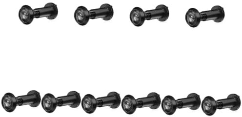 Angoily 10pcs Eye for Door Wide Angle Peephole Viewer Black Front Door Security