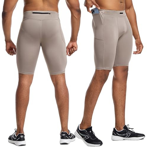 Lay U Home De Secado rápido Pantalones de Fitness de los Hombres del Verano Transpirable Polainas de Yoga del Entrenamiento de los Deportes de Cinco Punto Pantalones