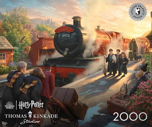 Ceaco - Silver Select - Harry Potter - Thomas Kinkade - 2000 Teile Puzzle für Erwachsene, herausforderndes Puzzle, perfekt für Spieleabende