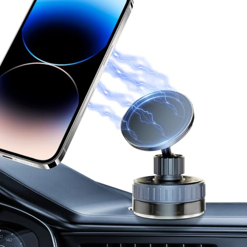 YOUNICE Vakuum Magnetische Handyhalterung 720 Grad Drehbare N52 Stark Magnet für Glatte Oberflächen (C-Type)
