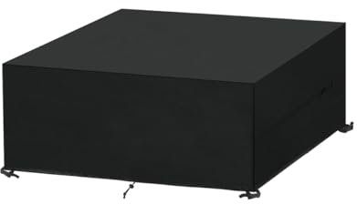 SanGlory Housse de Table et Salon de Jardin 160x100x75cm Imperméable Anti-UV en Tissu Oxford Bache de Protection Exterieur avec Corde et Boucle Verrouillage