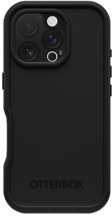 OtterBox iPhone 16 Pro FRE Series Waterproof Case with MagSafe (Designed by LifeProof) - Black, Waterproof, 60% Recycled Plastic, Sleek and Stylish