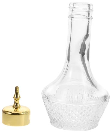 LALADEFIEE Absinthe Bottle Glass Bitters Bottle Elegant Decorative Whiskey Container for Home Bar Party Use