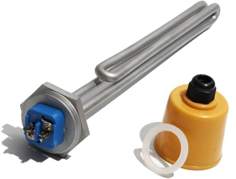 1 stück 1 BSP Elektrisches Heizelement Tauchsieder Alle 304 Edelstahl 240 V 2500 W 3500 W 4500 W(Gold,3.5KW 240V 360mm)