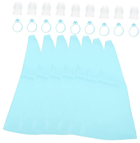 FUNOMOCYA Cake Decorating Kit with Reusable Pastry Bag and Piping Tips for Baking, Made of Silicone and Pp, for Cake Decorating and Baking