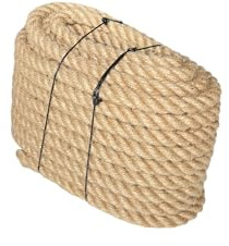 Natur Jutenseil - 15-25m -Verschiedene Stärken - Starkes Juteseil für Garten - Deko - Basteln - Outdoor - DIY und Heimwerkerprojekte - Handlaufseil - Schiffstau (15, 20 mm)