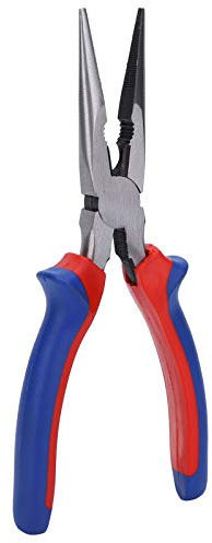 BRRNOO Needle Nose Pliers with Wire Cutters, Non-Slip Handle Long Nose Pliers for Jewelry Making Crafts Wrapping - Professional Hand Tools for Wire Cutting and Crafting Projects