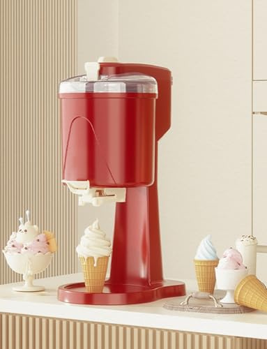 Genérico Máquina for Hacer Helados caseros, Mini máquina for Hacer Helados Suaves de Frutas, Yogur de Frutas, sorbetes congelados, fácil de Limpiar, for Cocina casera.