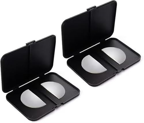 SKYWAY 2 Pack Stick on Bifocal Lenses, Clear Magnifying Bifocal Readers for Sunglasses Glasses Ski Goggles Removable Reusable(+3.5)