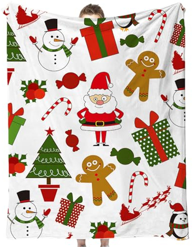 NimblusToy Kuscheldecke für Kinder, Christmas Decke, Weihnachtsdecke, Flanell Fleecedecke, für Jungen und Mädchen(100 * 150cm)