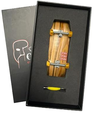 LEEFAI PRO Fingerboard Complete 34X96mm, Pre-Assembled with Maple Wood Deck, G5 Trucks Engraved OP3RA -1984
