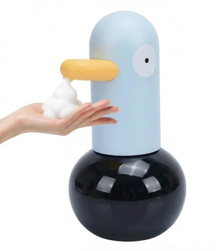 Sxhlseller Automatischer Schaumseifenspender, Entenseifenspender, Berührungsloser, Niedlicher Schaumhandseifenspender für Badezimmer, Küche, Schulkinder, Arbeitsplatt
