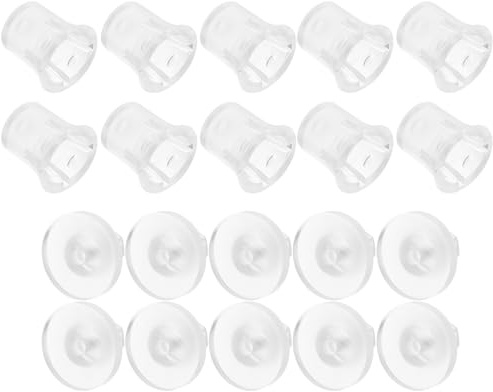 Operitacx Lot de 10 Set de Clous Publicitaires en Acrylique Transparent 20×20 Mm, Fixation Murale Invisible pour Miroir et Mobilier, Accessoires Décoratifs Polyvalents pour Maison et Bureau