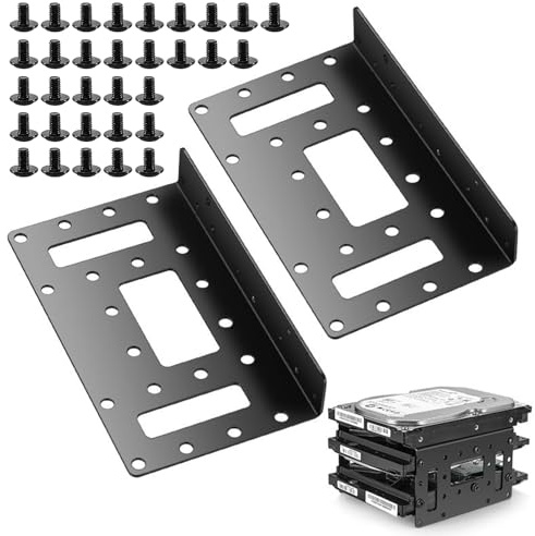 Cryptisg 4 Piezas Rack de Montaje HDD, Soporte de Expansión para Disco Duro de Alta Calidad y Diseño Exquisito, Resistente y Duradero Marco de Montaje, para Almacenamiento de Datos de Video y Juegos