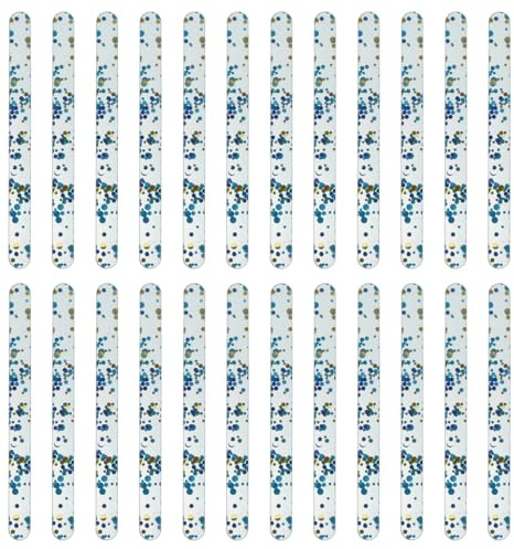 jojofuny 50 Stück Acryl Eis Am Stiel Stäbe mit Feiner Verarbeitung und Wiederverwendbar für Kreative Selbstgemacht Bastelprojekte und Eiscreme Zuhause