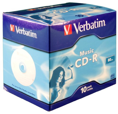 Verbatim 43365 CD-R 700MB/80min Music Life Audio (Pack of 10)