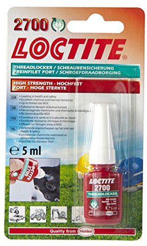 Henkel 2700/5/1 Loctite Salud y Seguridad Threadlocker, alta resistencia, 5 ml