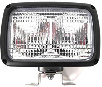 Lámpara de trabajo halógena de 12 V 24 V, doble lámpara de trabajo para todo terreno con soporte omega