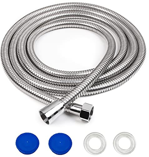 Shower Hose 2.5m Long Shower Hoses Stainless Steel Chrome Shower Pipe Replacement Shower Cable