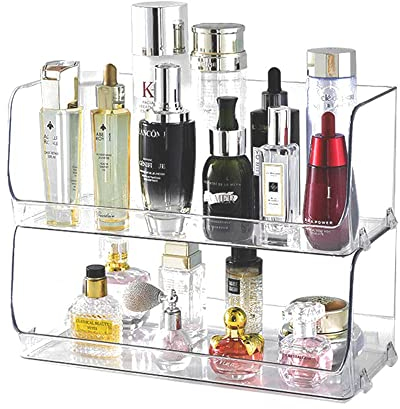 Makeup Organizer,Organisateur de Maquillage,Rangement Parfum,Boite Rangement Maquillage,Stockage Boîte Cosmétique Multifonctionnel pour Makeup & Rouge a Levre & Range Skincare Parfum