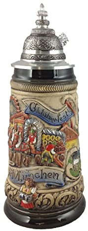 Zöller & Born German Beer Stein Oktoberfest Munich Bavaria Stein 0.5 Liter tankard, Beer Mug