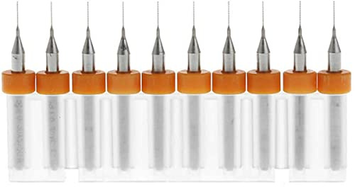 10 Stück 1,0 mm Bohrer-Set Wolframstahl Spiralbohrer Hartmetall Fräsbohrer 3,175 mm Schaft