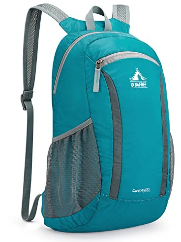 G4Free 16L Faltbarer Leichter Wanderrucksack Kleiner Rucksack Damen Herren Daypack für Outdoor Wandern Camping Reisen Klettern