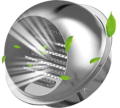 Ducunsheng Lüftungsgitter Edelstahl Abluftgitter Ablufthauben 80 100 110mm, Gitter-Deckel-Entlüftungshaube, Soffit Vents Trockner Entlüftung Auspuff Lüftung Von Tragbaren Klimaanlagen Wandluftauslass