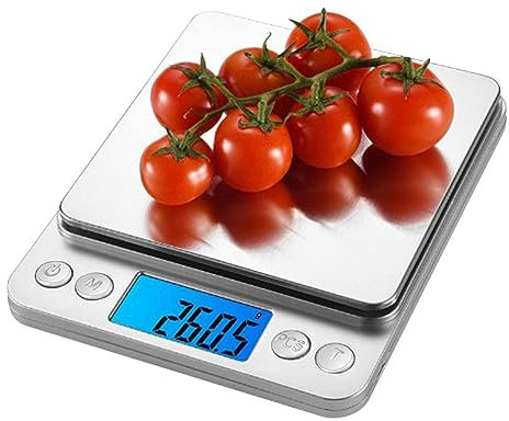 Sloane Balance de Cuisine Alimentaire numérique, Balance à Bijoux de Haute précision 3 kg, Balance de comptage de carats en Acier Inoxydable de Haute précision pour Une précision de 0,01 g, arrêt