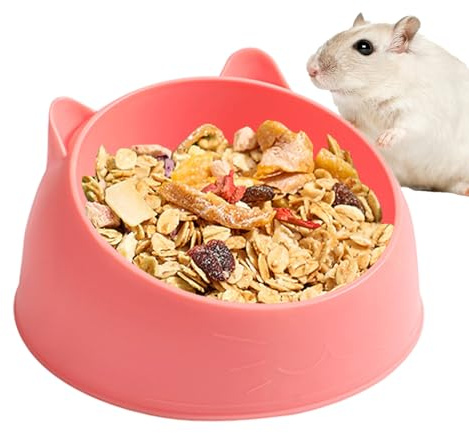 Tioheam Plat de Nourriture pour Hamster, Bol pour Hamster - Plat d’Eau pour Hamster | Bol d'eau Alimentaire, Accessoires pour Hamster, Bol de Nourriture pour Petits Animaux, Cochon d'Inde, Tamia