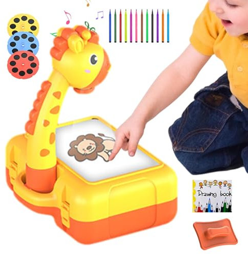 Kixolazr Projecteur de dessin pour,projecteur de dessin pour,Jouet de projecteur de dessin intelligent - Jouet d'apprentissage artistique précoce, ensemble de jeu de dessin éducatif pour garçons et
