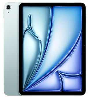 Apple iPad Air 11 (M2) : Écran Liquid Retina, 256 Go, Caméra Avant 12 Mpx Horizontale/Appareil Photo arrière 12 Mpx, Wi-FI 6E, Touch ID, Autonomie d’Une journée - Bleu