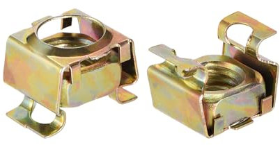 QUARKZMAN Dadi a Gabbia M12 per Armadi Rack Server, Acciaio Carbonio Zincato Giallo, 5pz