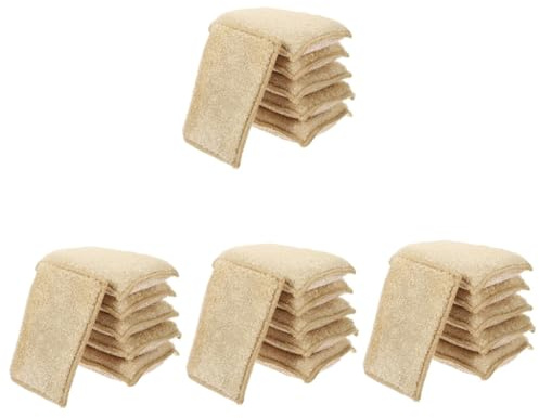 Healeved 24pcs Reusable Wok Sponges Kitchen Cleaning Tools Daily Use Scrub Sponges for Dish Cleaning Convenient Household Dish
