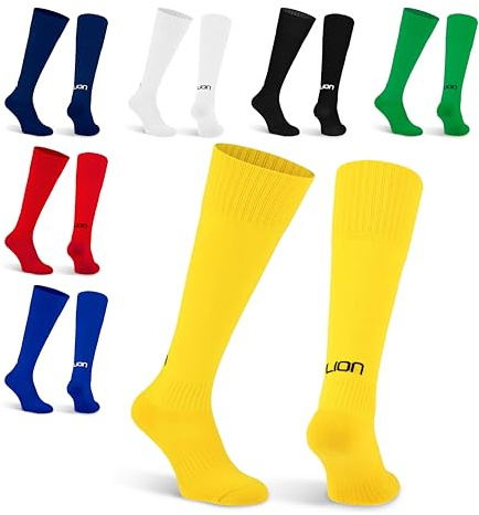 LION SPORTSWEAR Plain Cub Football Socks – Kids & Adult Sizes – Multiple Colours – Comfortable & Durable Sports Socks