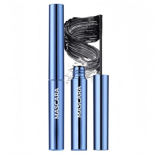 Mascara Noir pour Cils Clairsemés, Mascara Résistante à l’Eau avec Petite Brosse, Résiste aux Taches & Tenue Longue, Volume, Léger & Sans Paquets