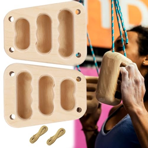 QSLKI 2PCS Climbing Hangboard, Training Forearm Strength, Pull Up Arm Trainer, Fingerboards For Climbing Training, Portable Hangboard As Rock Indoor And Outdoor Professional，Boards For Finger