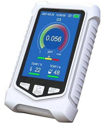 Detector de Gas, Analizador de ozono portátil, Detector de Gas Inteligente Multifuncional, medidor de ozono O3 para el Trabajo y el hogar
