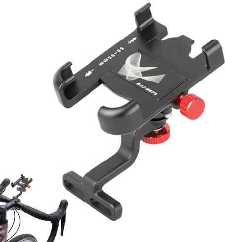 Support de téléphone pour moto, vélo électrique, support de navigation résistant aux chocs, rotation à 360 degrés, support de téléphone portable pour vélo tout-terrain