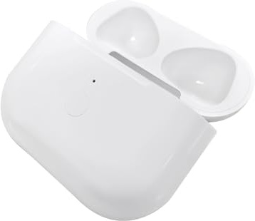 Gbformat Solo Custodia di Ricarica per AiPods 3, Custodia di Ricambio Originale Wireless Charging Case con Accoppiamento Bluetooth Pulsante di Sincronizzazione Ricarica Cablata e Wireless 680mAh