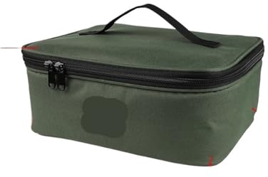 ZYAYNG Angeltasche Karpfen-Angeltasche, Mehrzweck-PVC-Oxford-Multifunktions-Fischrolle, Schnurköder, Werkzeugtasche, Angelzubehör FüR AngelausrüStung(26 * 19.5 * 10cm)