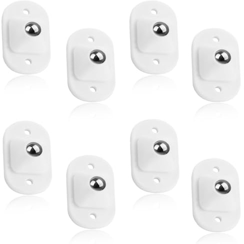 Axvxby Lot de 8 mini roulettes autocollantes universelles pivotantes à 360° pour petits appareils de cuisine, poulie collante pour bricolage, boîte de rangement, petits meubles