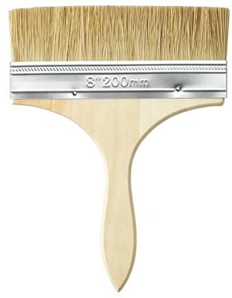 1 Pinceau Spalter Plat Peinture Mur Lasure Bois Vernis Parquet Finition | Poils synthetiques uniformes, couverture rapide surfaces, prise antidrapante confortable, nettoyage facile solvants