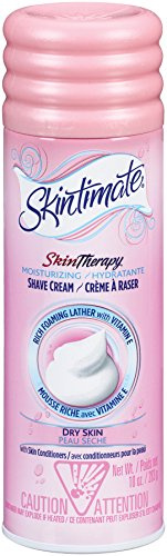 Skintimate Skin Therapy Moisturizing Shave Cream for Women with Vitamin E, Assorted color, 10 Ounce