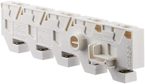 Hager Einspeiseadapter K96ESA5 1-25qmm, 5-polig Sammelschienenklemme 3250613805869 | Universelle Anschlussklemme für Sammelschienen - kompatibel mit Hager Verteilersystemen - bis 25 qmm Querschnitt