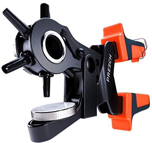 Presch Belt Hole Puncher - Revolving Hole Punch Plier with Lever Transition for Punching Felt, Belts, Cardboard - Heavy Duty Leather Hole Punch Tool