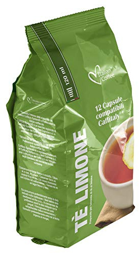 Italian Coffee 96 Capsule Tè al Limone Compatibile con Caffitaly System