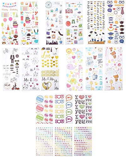 Zink Bunte und dekorative Aufklebersets für Sofortbild-Papierprojekte (Smile, Mint, Snap, Zip, Pop, Z2300) - 9 einzigartige Sets.