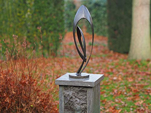 H. Packmor GmbH Bronzeskulptur kleine Endless - Moderne Dekorationsfigur für Haus und Garten - 13x45x13 cm