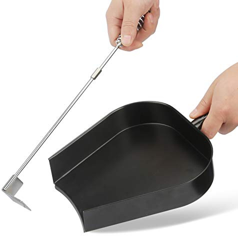Unidanho Ash Pan Big Green Egg, Stainless Steel Ash Tool Kit Ash Tool Poker Rake Set for Large Big Green Egg, Kamado Joe, Charcoal Smoker Wood Burning Stove